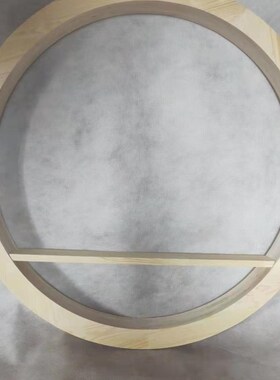 圆形实木框架装饰框新中式线条包边窗户套框垭口隔断屏风木制包邮