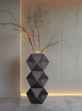 现代简约花器电视柜插花家居软装饰品摆件客厅干花花瓶样板房旁
