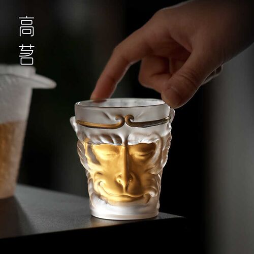 黑神话悟空杯玻璃小茶杯主人杯高档个人专用水杯喝茶国风文创杯子