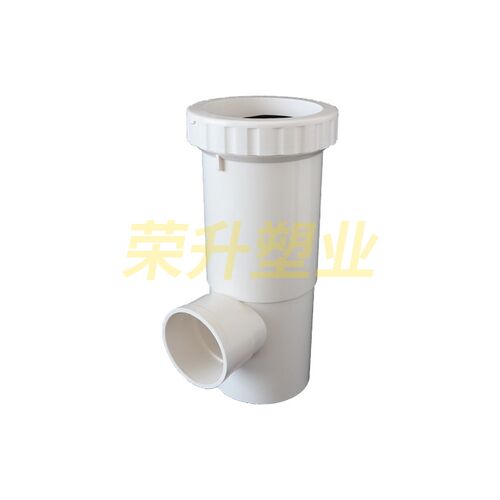 PVC伸缩节三通 直接直通内插缩口 110*50 110*75加长活接排水管件