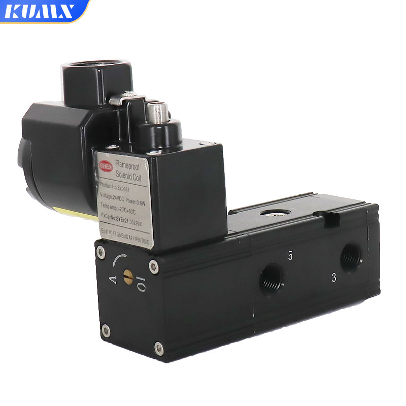 一体式防爆电磁阀 气动执行器CT6隔爆电磁阀 24V 220V