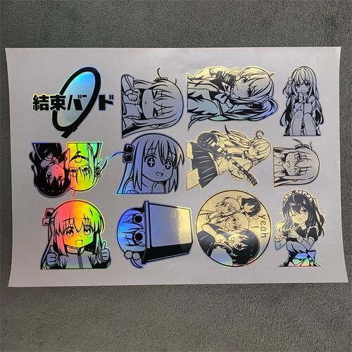 孤独摇滚动漫镭射贴纸波奇酱手账墙贴二刺猿墙画宿舍装饰二次元