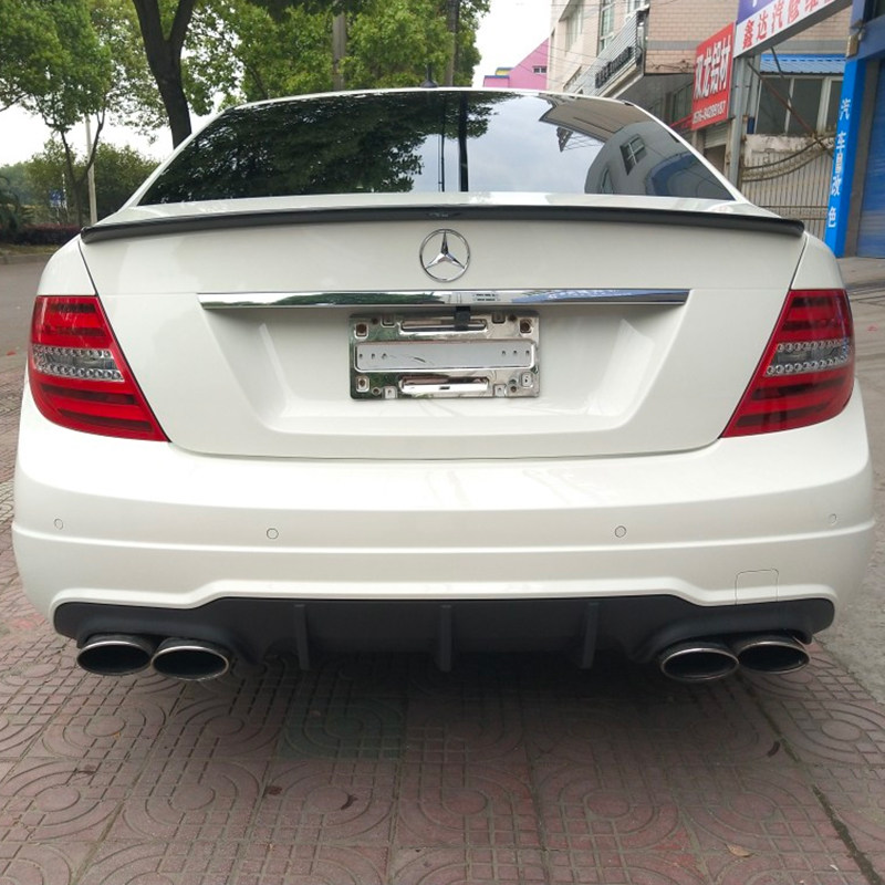 适用于07-13款奔驰C级尾翼C200 C260 C300 W204 C180改装定风翼
