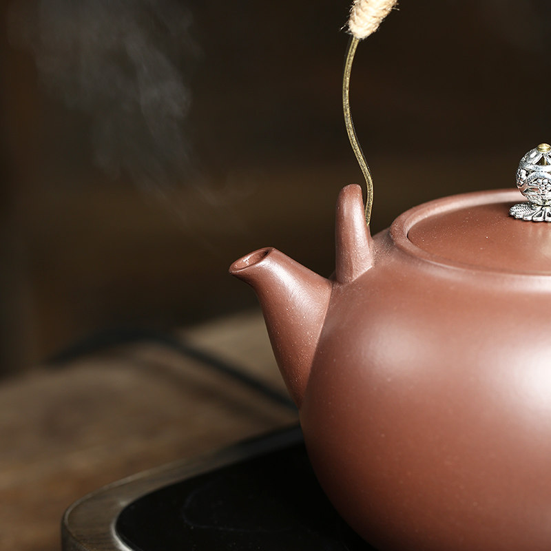 宜兴提梁紫砂壶电陶炉煮茶壶煮水蒸茶器电热烧水茶炉陶瓷茶具套装