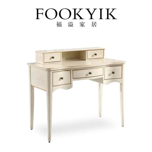 福溢家居 FOOKYIK时尚化妆台卧室化妆台收纳柜组合欧式实木化妆台
