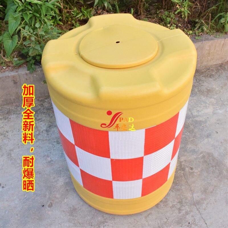 全新料防撞桶 加厚料防撞沙桶 隔离锥桶 滚塑吹塑防撞桶 注水水马