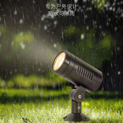 户外防水照树灯低压24V地插投射灯花园庭院射树投光灯插泥草坪灯