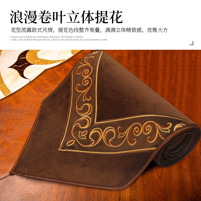 2025款欧式餐椅垫美式坐垫套椅子桌旗高档奢华餐桌椅垫餐椅套靠背