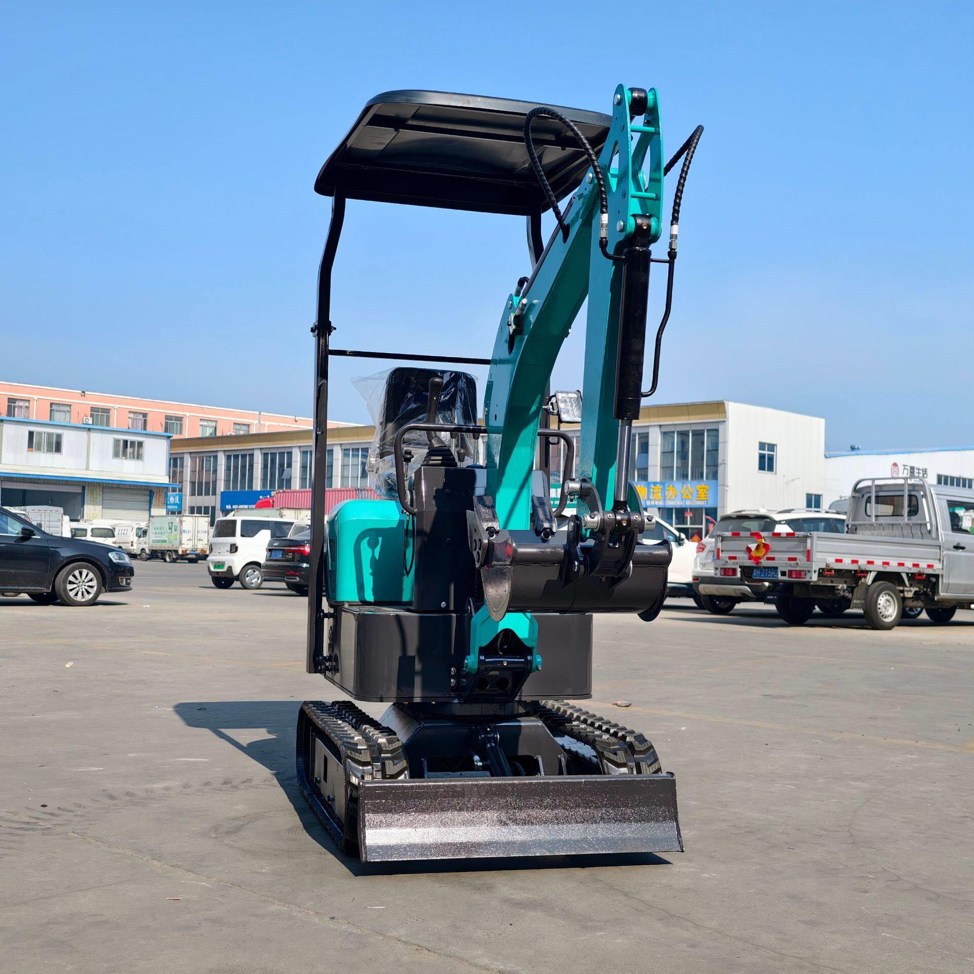 跨境外贸履带式小型挖掘机果园农用挖沟12型迷你微挖小挖机厂家