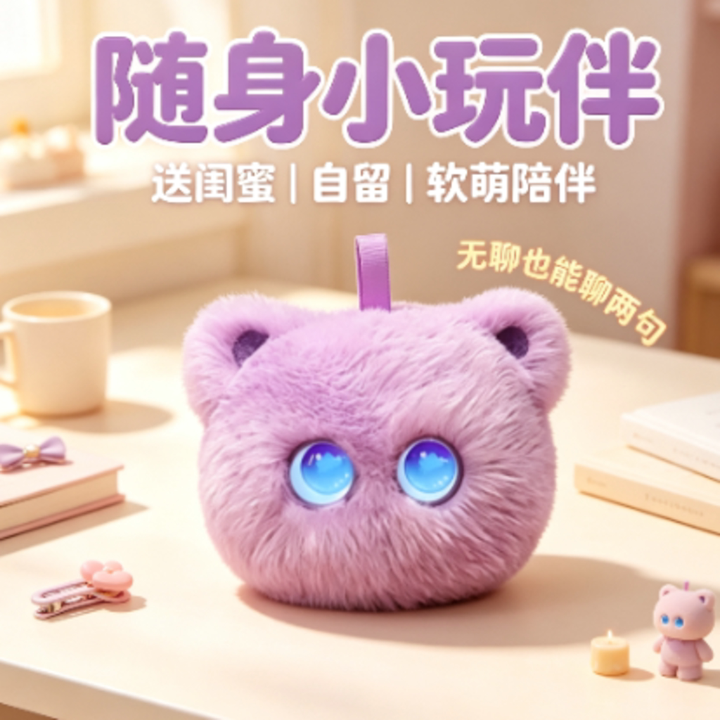 ai智能宠物伴侣居家陪伴会说话毛绒/玩偶/公仔/布