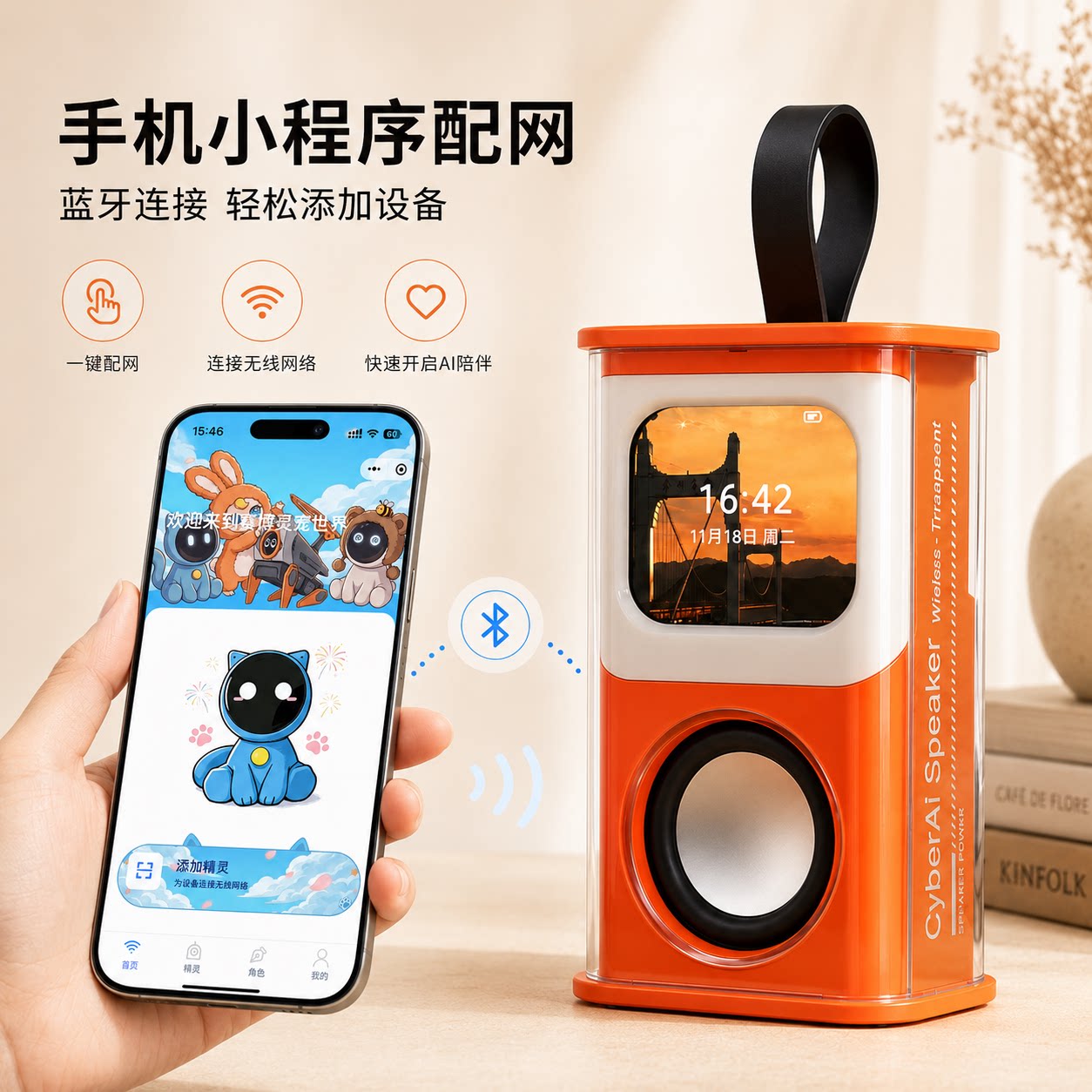 ai对话玩具赛搏Ai音响音乐A智能按钮