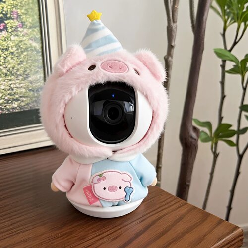 小猪套装摄像头装饰可爱装扮摆件