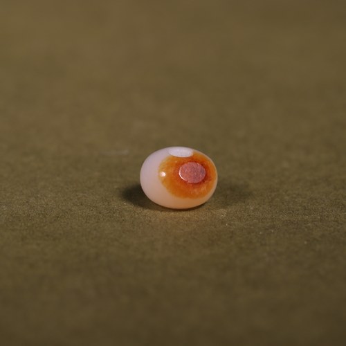 7mm和田玉籽料红皮散珠
