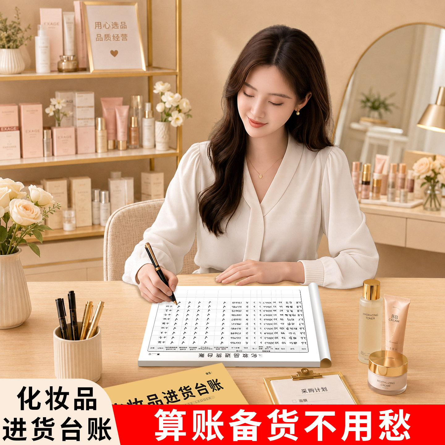 化妆品进货台账本查验明细记录