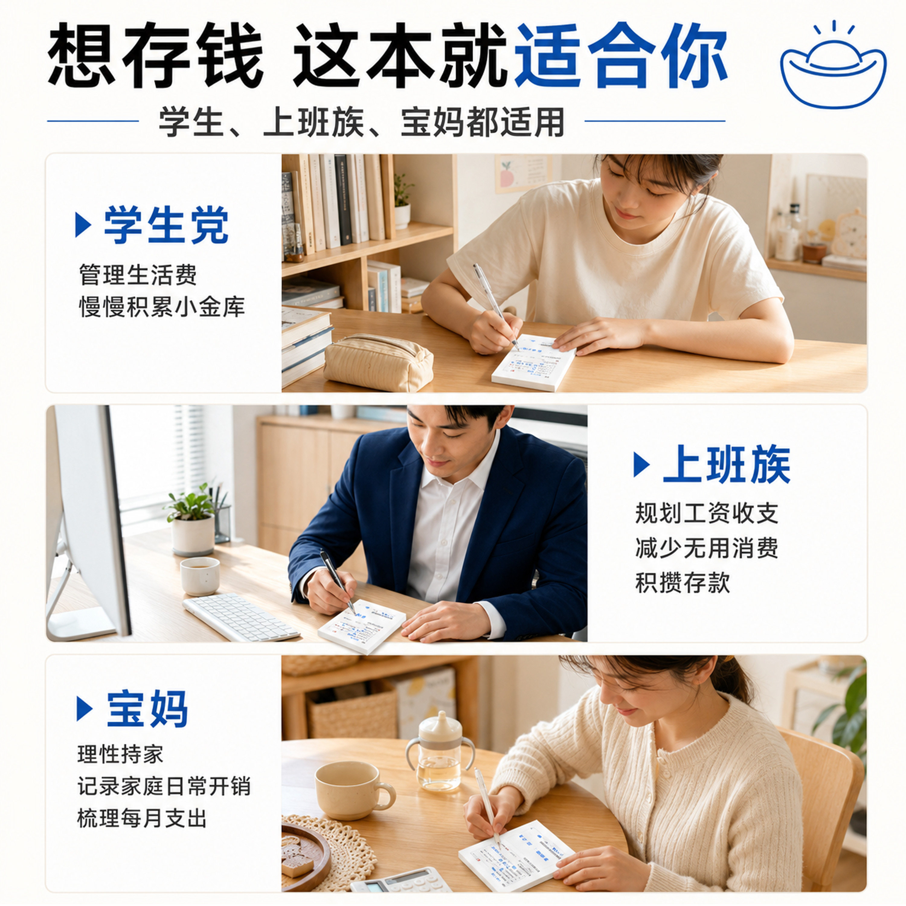 学生党理财存钱记事本