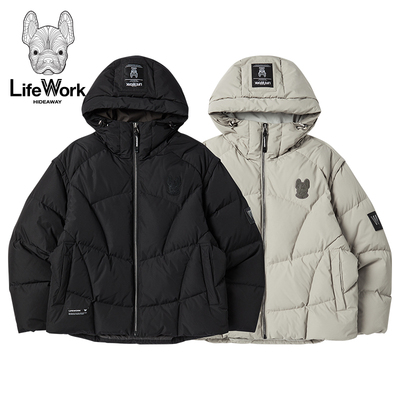 LIFEWORK HIDEAWAY秋冬连帽羽绒服男女同款加厚保暖防风运动外套