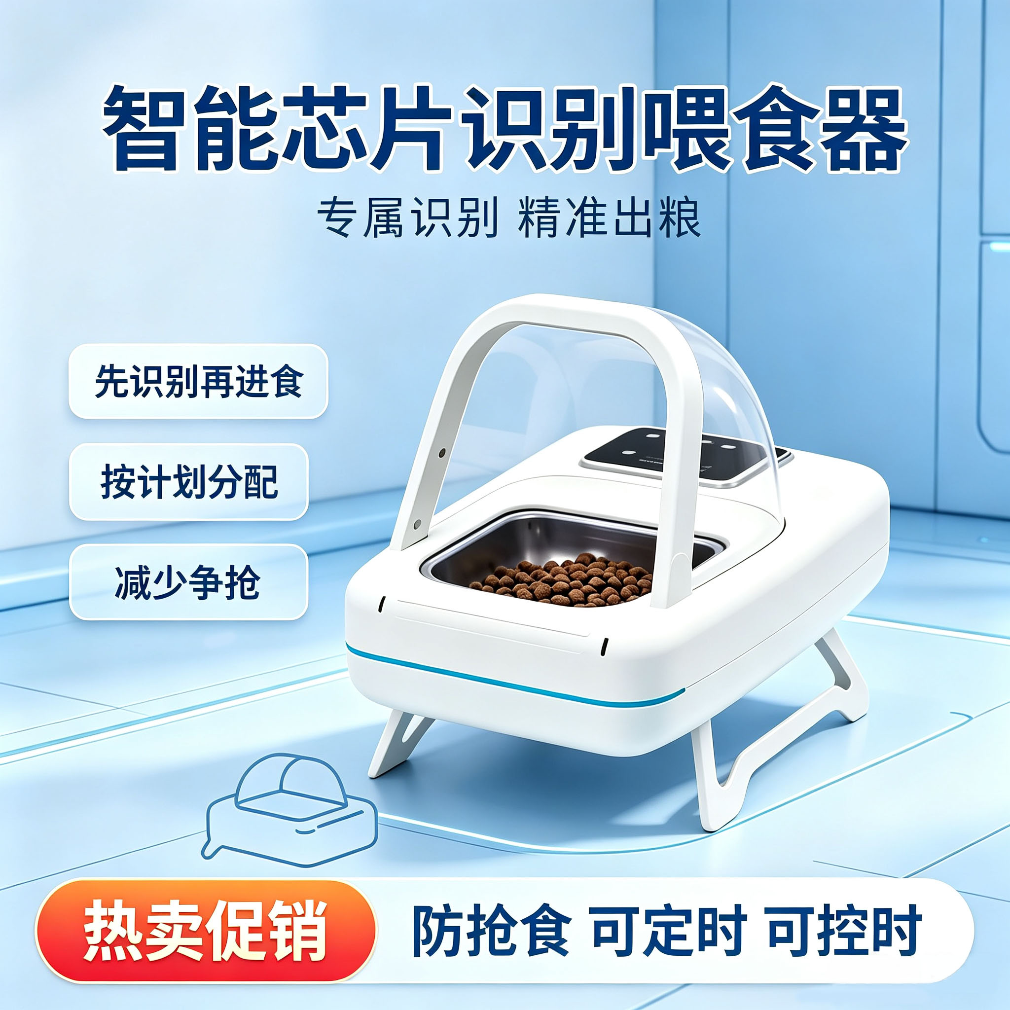 小猫喵智能宠物喂食器养猫更轻松图片