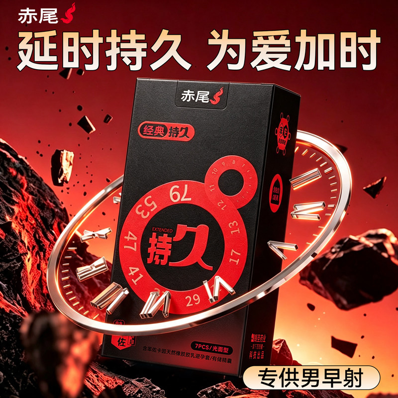 【顺丰包邮】赤尾超薄延时持久避孕套官方正品安全套防早t泄男用