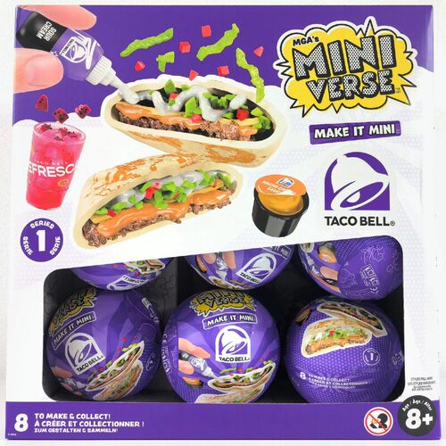 MGA miniverse迷你宇宙工坊盲盒Taco Bell系列迷你美食DIY制作球