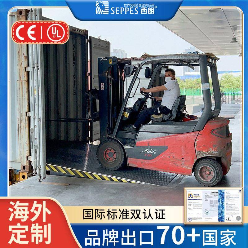 菲律宾固定式装卸平台6吨8吨10吨装柜平台定制码头电动液压登车桥