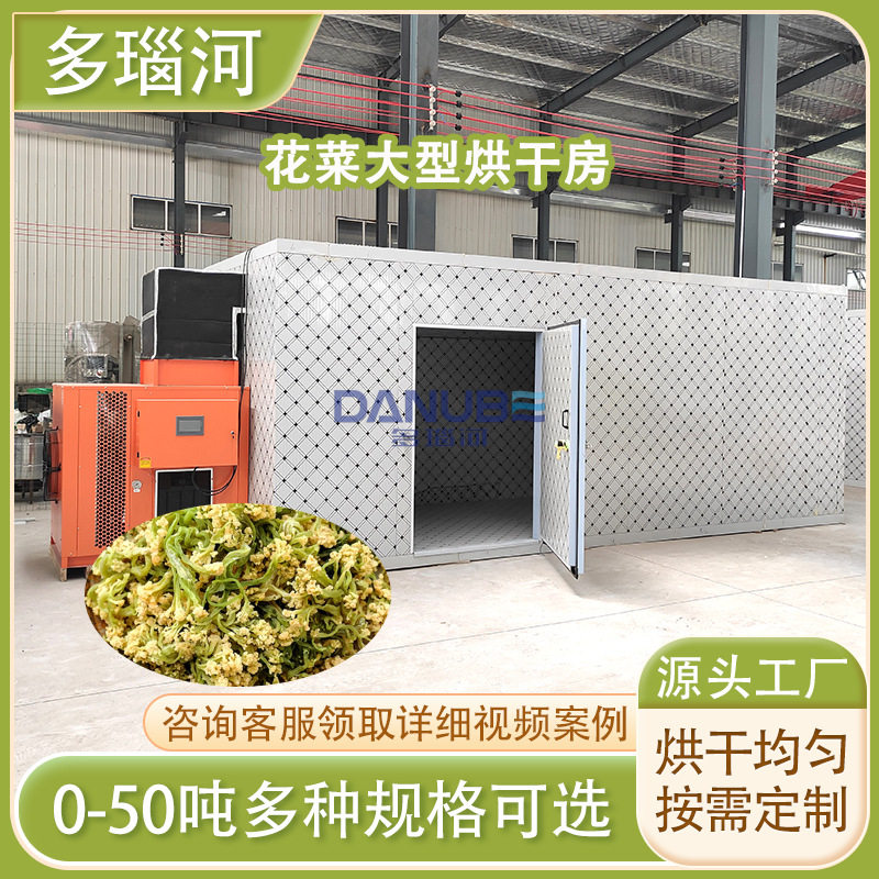 花菜烘干机大型结头菜甘蓝花热泵烘干房花椰菜西兰花干燥箱