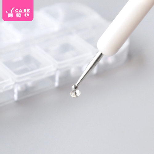 美甲笔刷/点钻C1zzn001-易上手点花笔镶钻用指甲工具蜡笔彩绘多功