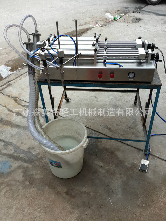 100-1000ml双头自吸灌装机洗涤液灌装机沐浴露洗洁精灌装机械