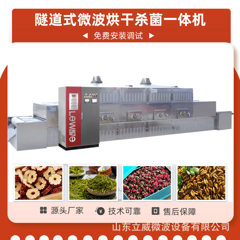 小型隧道式乐陵小枣微波干燥杀菌设备红枣微波烘干灭菌设备