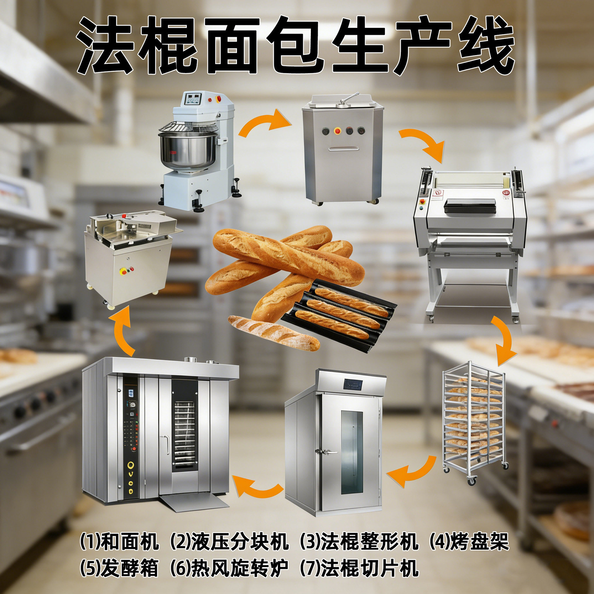 源头工厂法棍生产线全自动法棍整形机法式长棍面包加工流水线设备