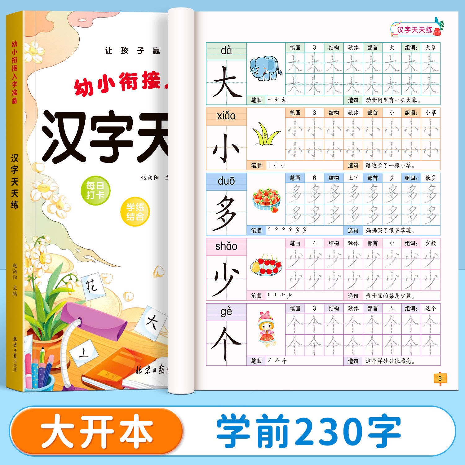 幼小衔接汉字练字帖幼升小描红本