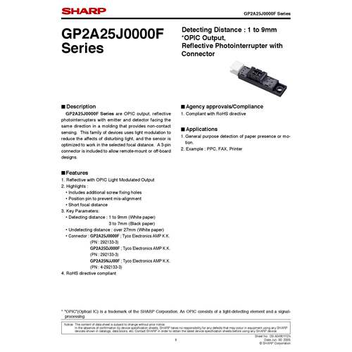 全新原装正品Gp2A25 Gp2A230 Gp2A200光眼光电开关传感器反射和更