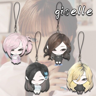 Giselle内永绘里内永枝利可爱高颜值周边学生随身手机链挂件装饰