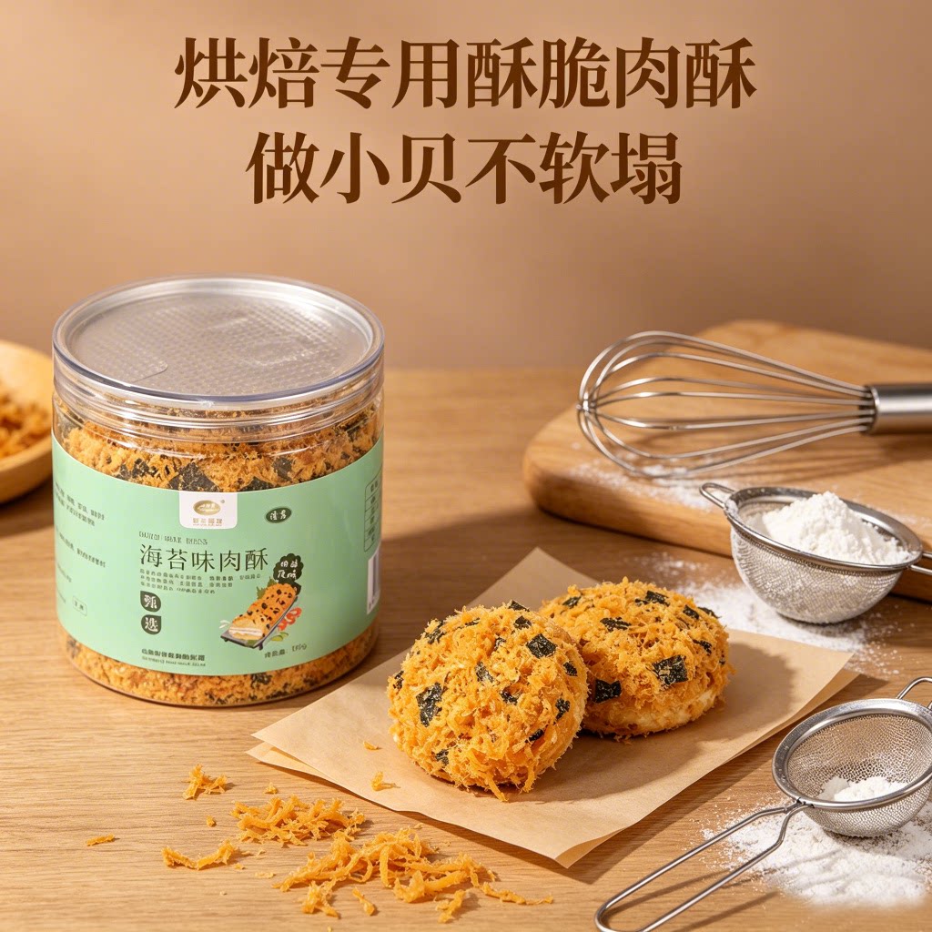 海苔味鸡肉肉酥 150g 罐装清真低脂家用香酥肉酥早餐拌饭寿司面包