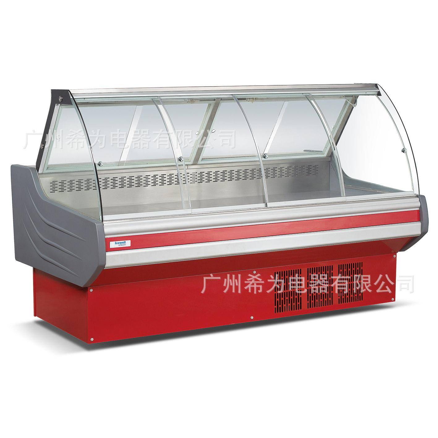 超市凉菜鸭脖熟食展示柜翻盖推拉门保鲜冷藏柜卧式冰箱