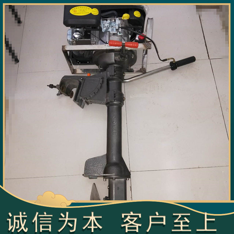 带档位木筏橡皮艇挂桨机钓鱼捕捞船挂机汽油6马力水库螺旋桨
