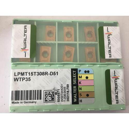 瓦尔特铣刀片LPGT070304R-F55 WSM35可转位可转位刀片