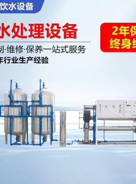 山泉水处理设备 反渗透设备 RO带软化反渗透纯水机纯净水设备