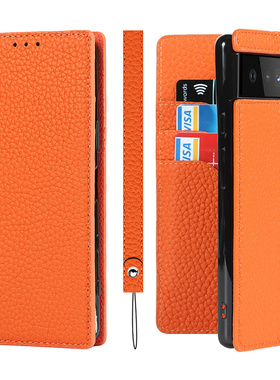 适用谷歌Pixel 8/7/6/5 pro手机套8A/7A/6A/5A/4A/3A翻盖式真皮保护壳Pixel5XL/4XL插卡皮套谷歌4/3手机壳