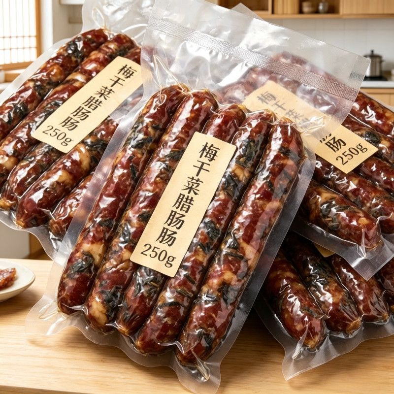 0淀粉梅干菜香肠手工传统