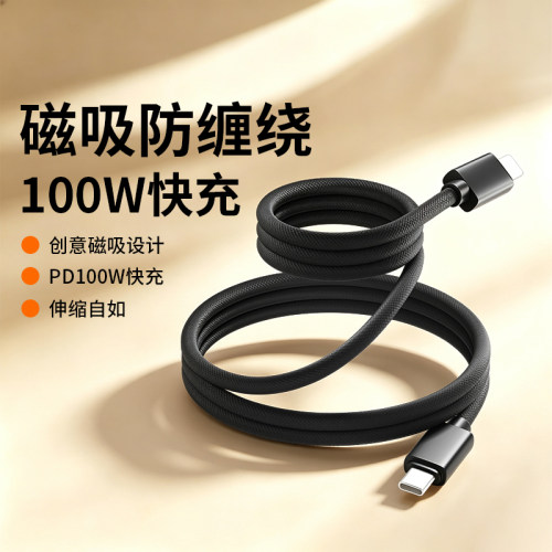 磁吸双Type-CPD100W快充数据线