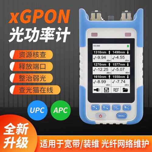 10GEPON/XGPON/XGSPON pon光功率计网络清查仪宽带拆机光猫在线