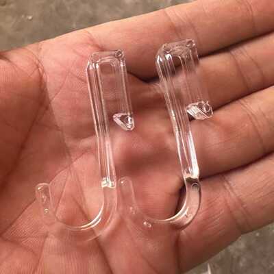 透明塑料挂钩收纳盒卡扣式多功能Z型钩卡夹扁条架挂物钩S钩挂衣钩