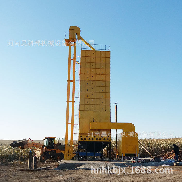 湖北荆州移动式烘干机视频合作社专用移动式烘干机视频烘干稻谷