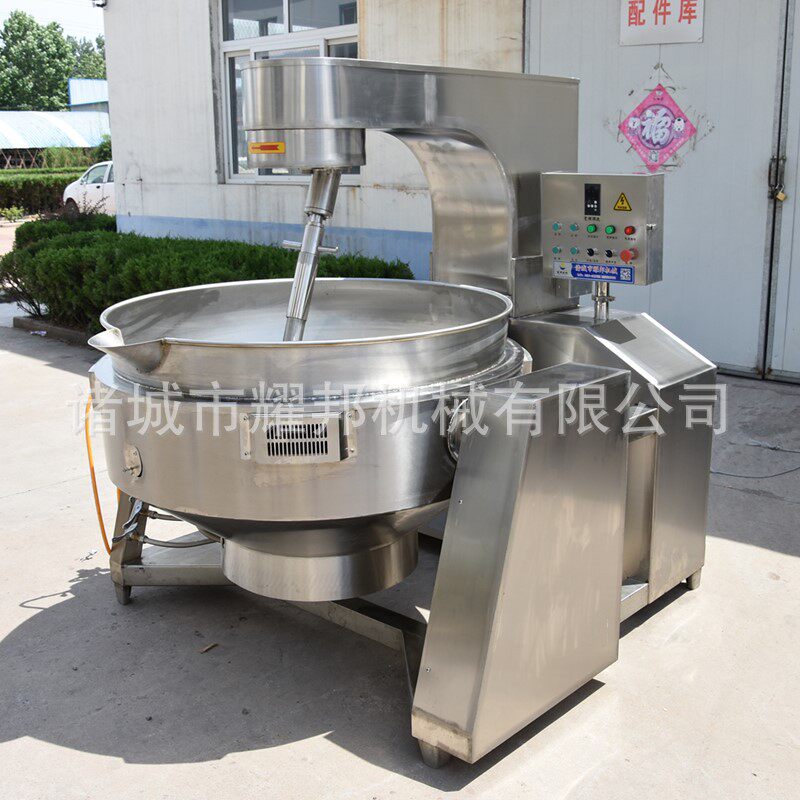 全自动电加热搅拌炒锅日式照烧酱不沾不糊炒制设备快餐炒菜大锅