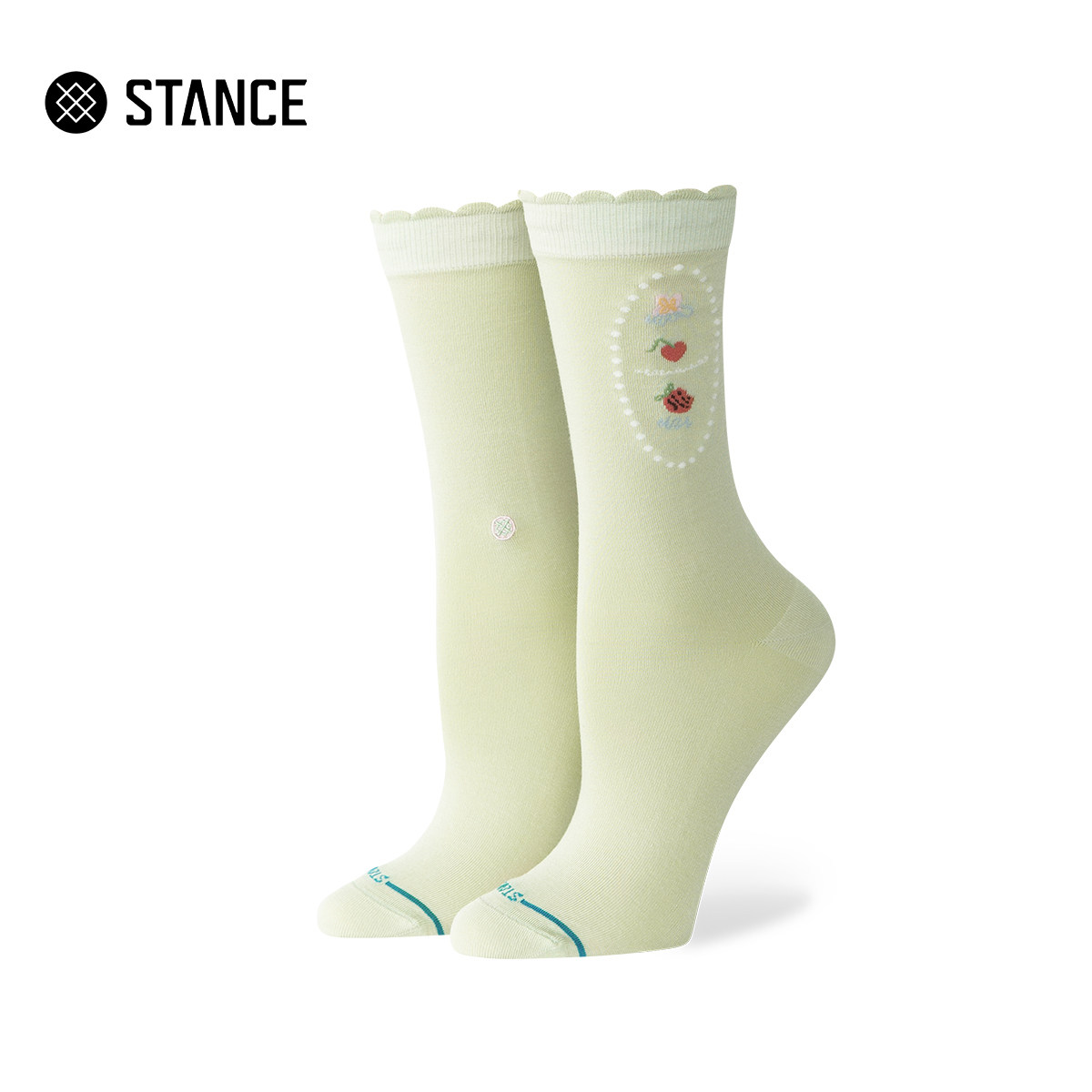 STANCE女中筒袜夏季香氛印花袜