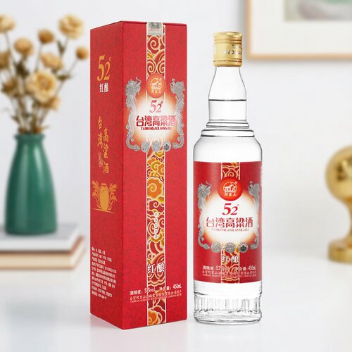 52度台湾高粱酒450ml盒装