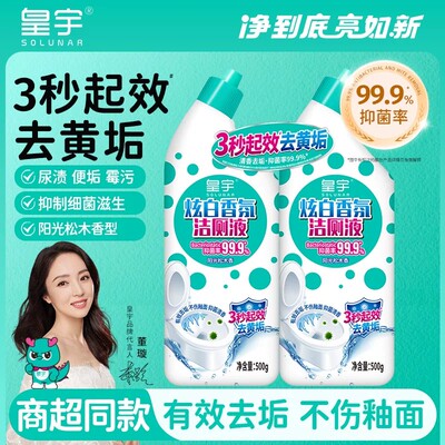 皇宇马桶厕所清洁剂洁厕灵液除垢除臭清香型强力去污垢尿碱去黄
