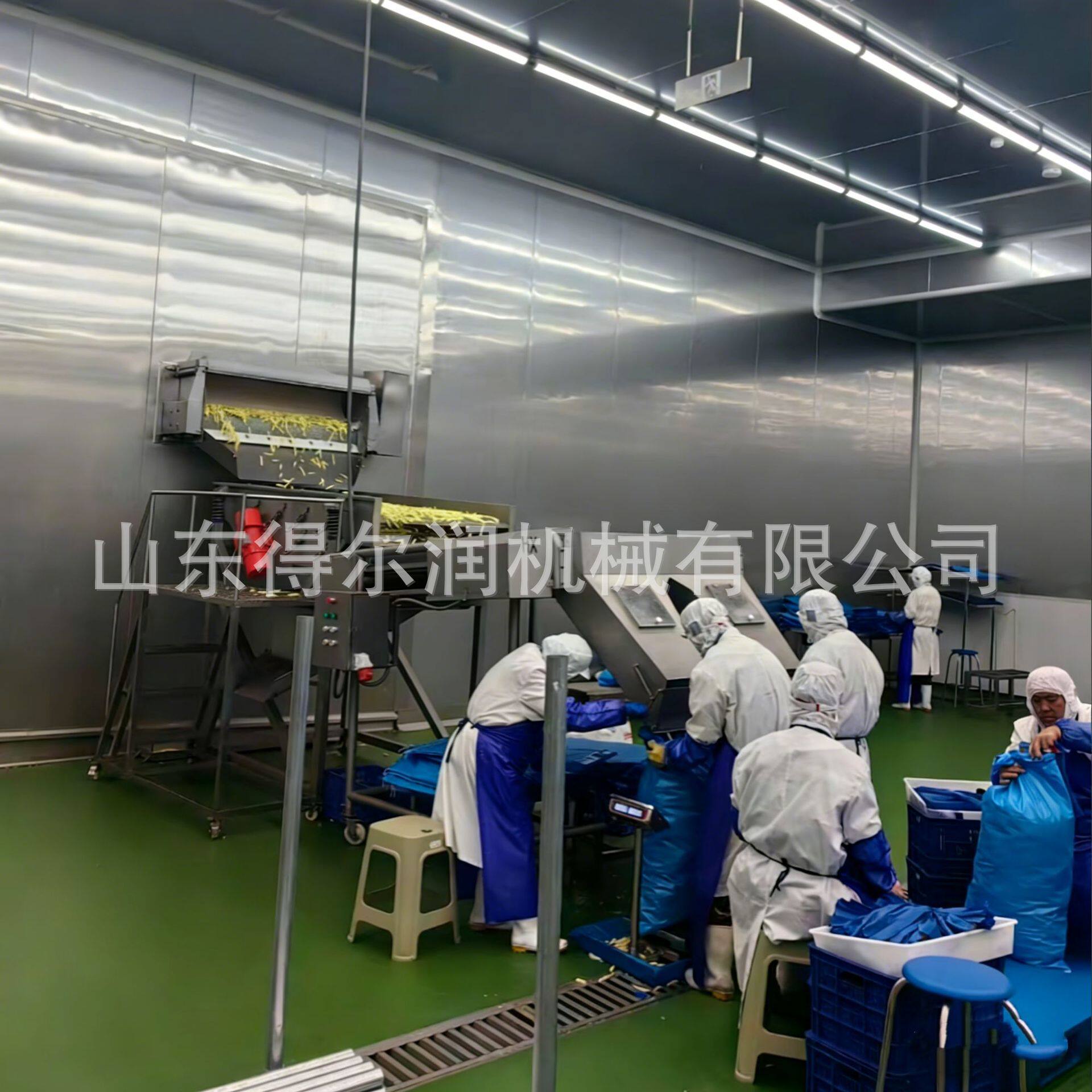 鸡块薯条粗薯条油炸机裹粉小酥肉油炸生产线上浆机自动油炸设备