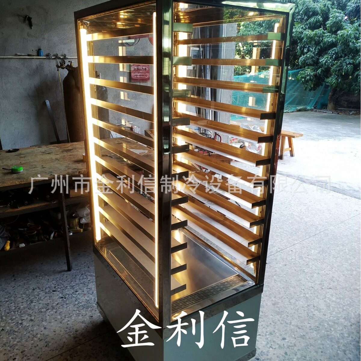 安琪牌多层架酥饼糕点电热保酥展示柜港式菠萝包加热柜