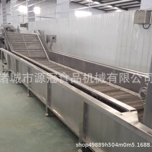 猪牛羊肉类快速解冻机网带式鱿鱼丁常温水解冻机水浴式化冻流水线